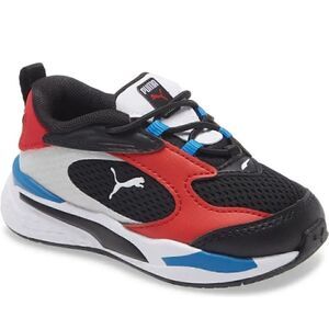 Puma baby RS-fast  easy on leather running sneaker size 4C, NIB